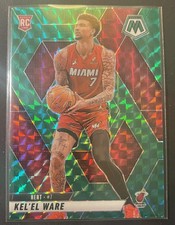 2024-25 Panini Mosaic - Rookies Kel'el Ware #232 Green Mosaic Prizm (RC)