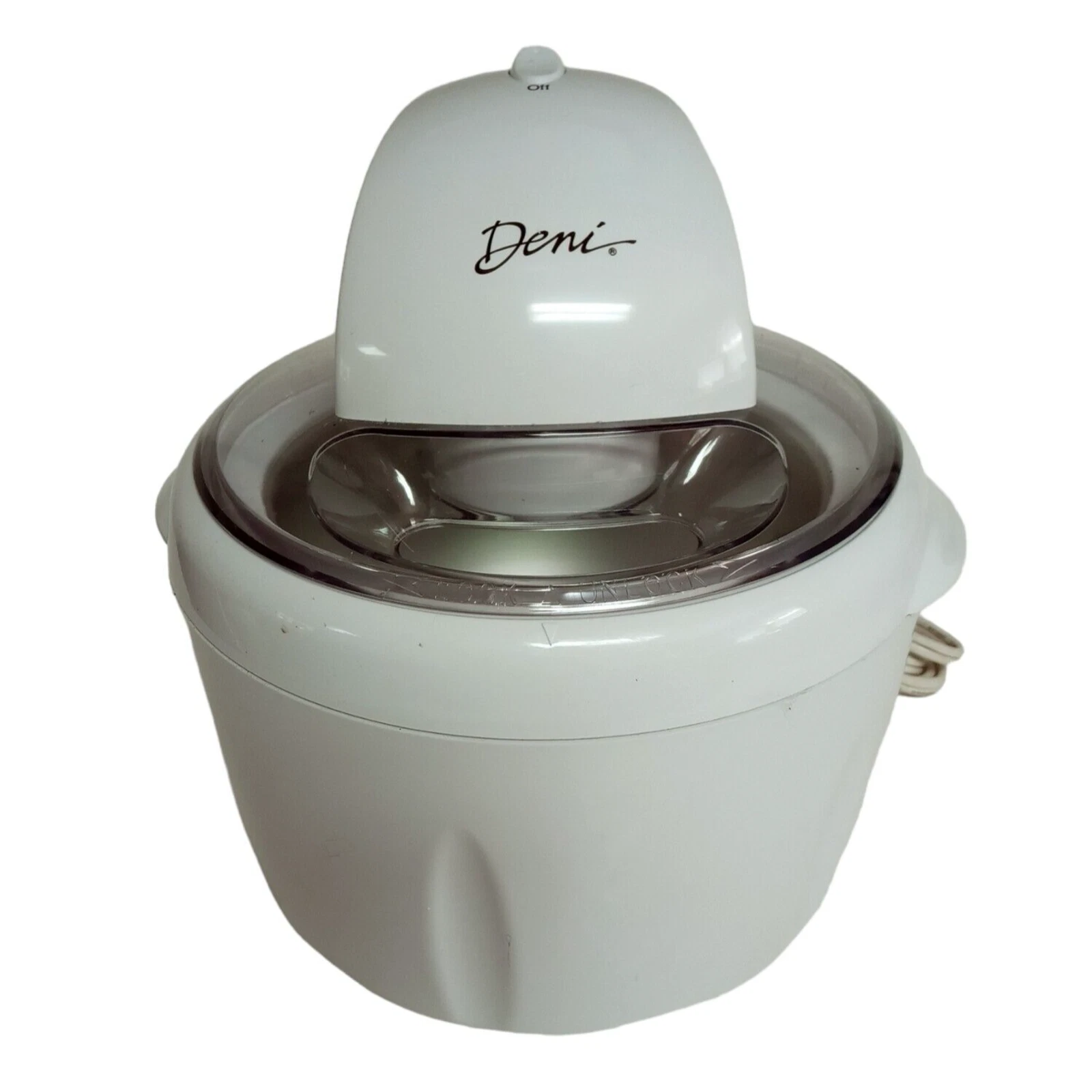 Deni Scoop Compact Ice Cream Maker Machine Automatic Model 5000 1-1/2 Quart