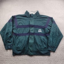 Vintage Christian Dior Jacket Mens Large Green Navy Track Zip Up Logo 90s