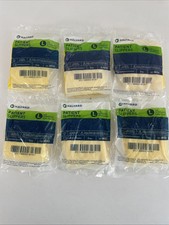 6 - Pairs HALYARD 48702 PATIENT SLIPPERS, Large, Yellow, Non-Skid