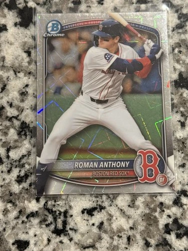 2025 Bowman Chrome - Prospects Roman Anthony #BCP-167 Laser Refractor (RC)