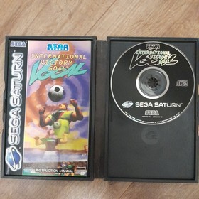 INTERNATIONAL VICTORY GOAL BOXED WITH MANUAL SEGA SATURN CONSOLE