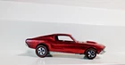 1967 Red Line Hot Wheels Red Custom Mustang, White Interior, Super Nice, 4/124