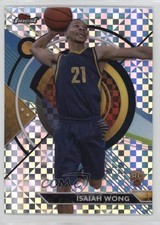 2023-24 Topps Finest Common Checkerboard Refractor Isaiah Wong #100 l0h