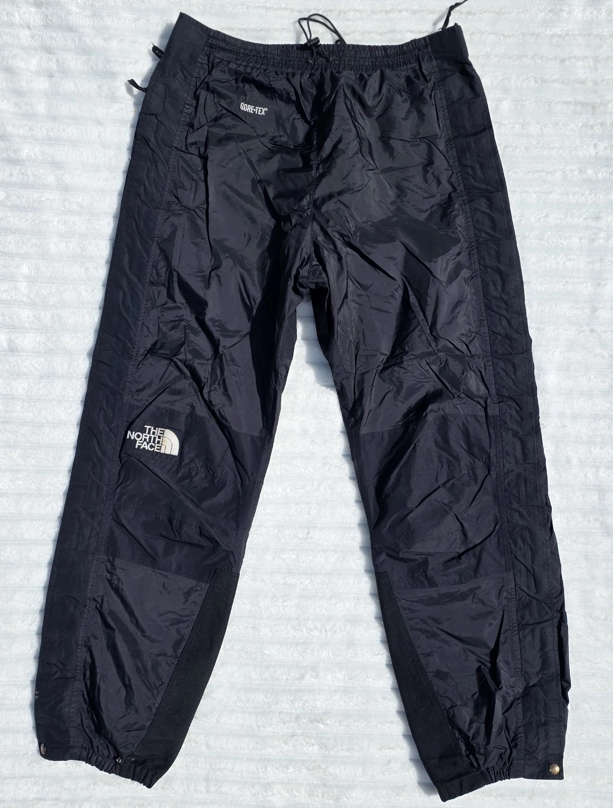 Vintage Mens North Face Mountain Light Pants 90s Black Goretex Size Large Rare
