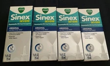 4 VICKS Sinex Severe 12HR 1/2 Sinus Nasal Congestion Pressure Original Spray