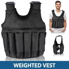 50KG Adjustable Weighted Vest Workout Weight Jacket Exercise Fitness NO Weights