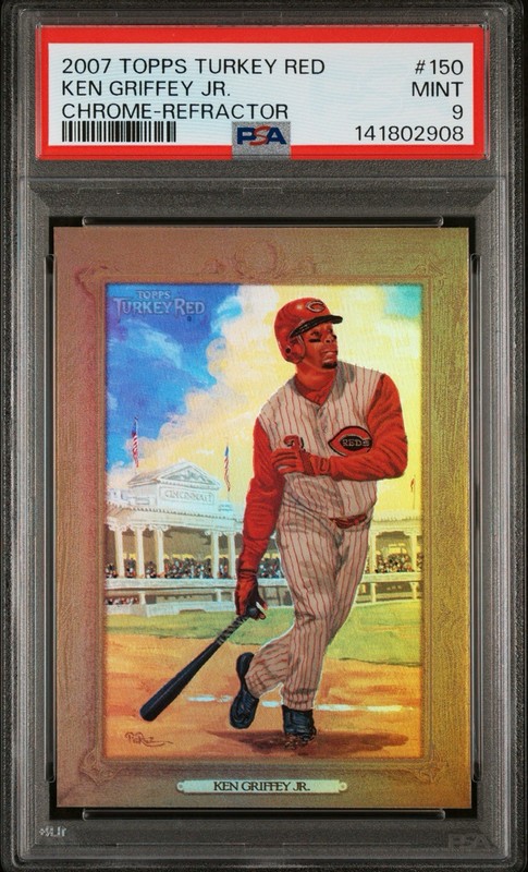 2007 Topps Turkey Red Ken Griffey Jr. #150 Chrome Refractor  /999 PSA 9 -POP 13!