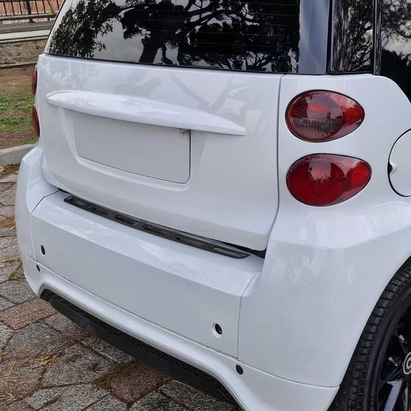 Ladekantenschutz FüR Smart Fortwo W451 2007-2014 Dark Edelstahl Chrom GebüRstet-image