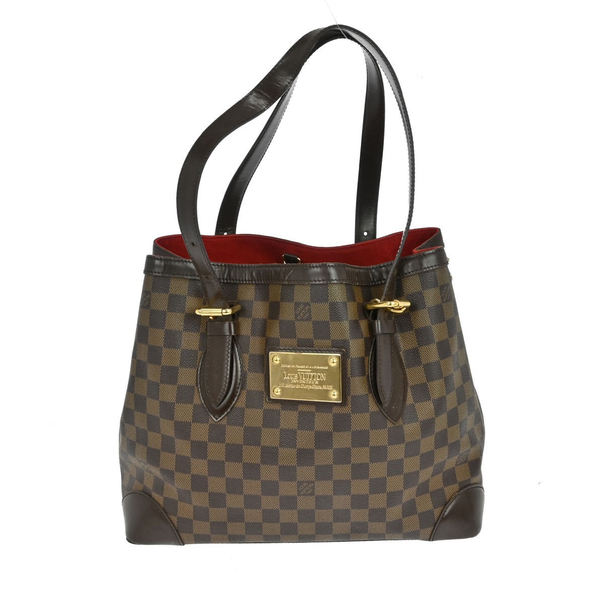 BUYIT02 LOUIS VUITTON HAMPSTEAD MM TOTE BAG EBENE DAMIER N51204 CA5018 YQ06641