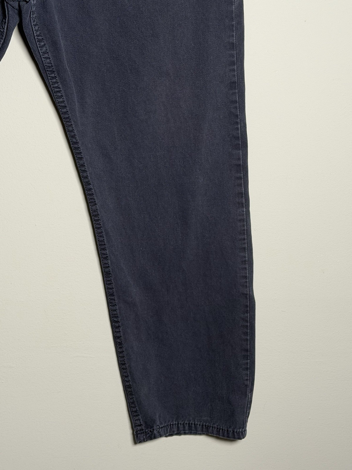 Levi’s 502 Men’s Navy Blue Taper Jeans W36 L27 Short Leg Altered Hem image 5