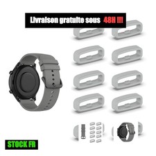 10 Passants silicone pour bracelet montre connectée Garmin Mi Watch
