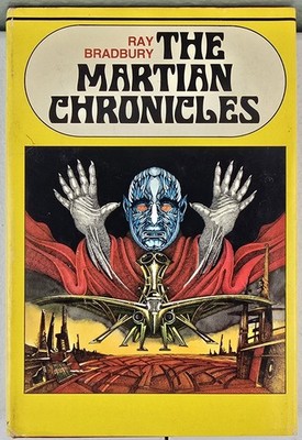 The Martian Chronicles HC Ray Bradbury BCE 1958 Vintage Weird Sci Fi Surreal Art