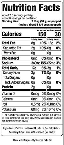 Skinnypop Butter Microwave Popcorn 36 Bags 12 Boxes Whole Grain Snack Pack - Picture 5 of 7