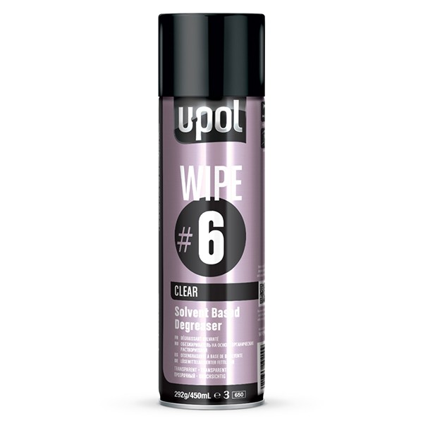WIPE/AL WIPE#6 Solvent-Based Degreaser Aerosol 450ml Remove Wax Grease By U-POL - Image 6