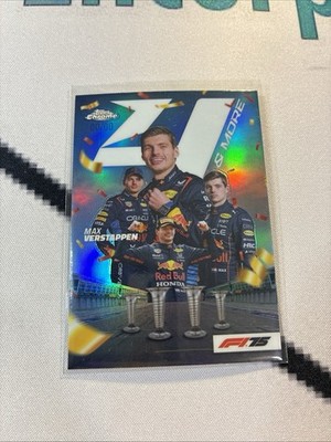2025 Topps Chrome F1 Max Verstappen 4 & More Refractor 4N-1 00/00
