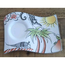 Soucoupe Villeroy & Boch NewWave Jungle – Porcelaine – Ø Emplacement Tasse 7 Cm – Occasion