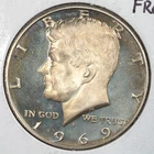 1969-S Kennedy 40% Silver Half Dollar Frosted Proof