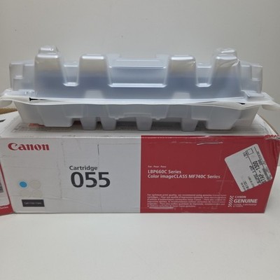 GENUINE - CANON 055 CYAN TONER CARTRIDGE - 3015C001 OPEN BOX