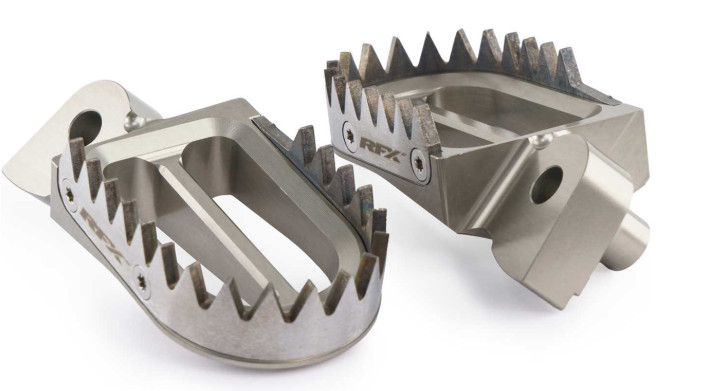 RFX FXFR 10100 99TA Pro Footrests Ti/Alu CRF250/450 02-24 CR125/250