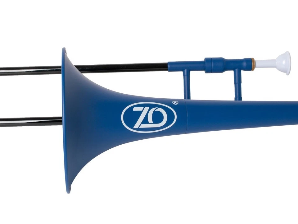 Trompeta ZO (azul mate)-alta calidad, policarbonato con fibra de vidrio deslizable-con bolsa de concierto Foto 4 de 4