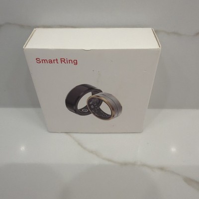 Smart Ring Heart Rate Blood Pressure New Open Box Sleep Tracker Health 9 Silver