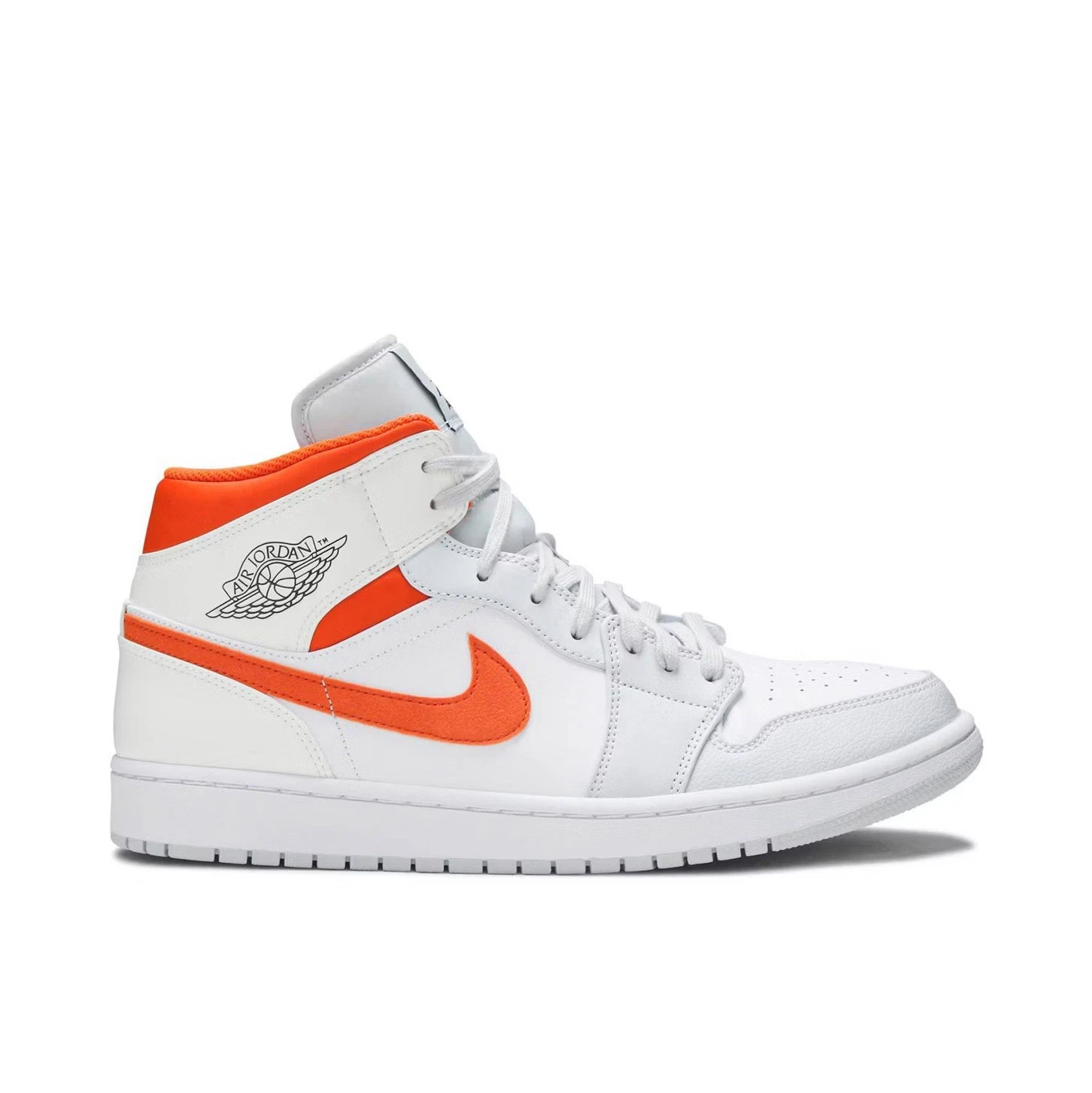 Air Jordan 1 Mid Starfish Mens size 7 Orange Grey White 2020 *GREAT CONDITION*