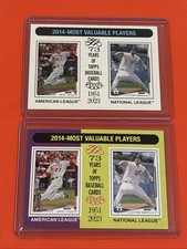 2024 Topps Heritage 2014 MVPs Trout Kershaw White Border & Base 2 Card Lot #207