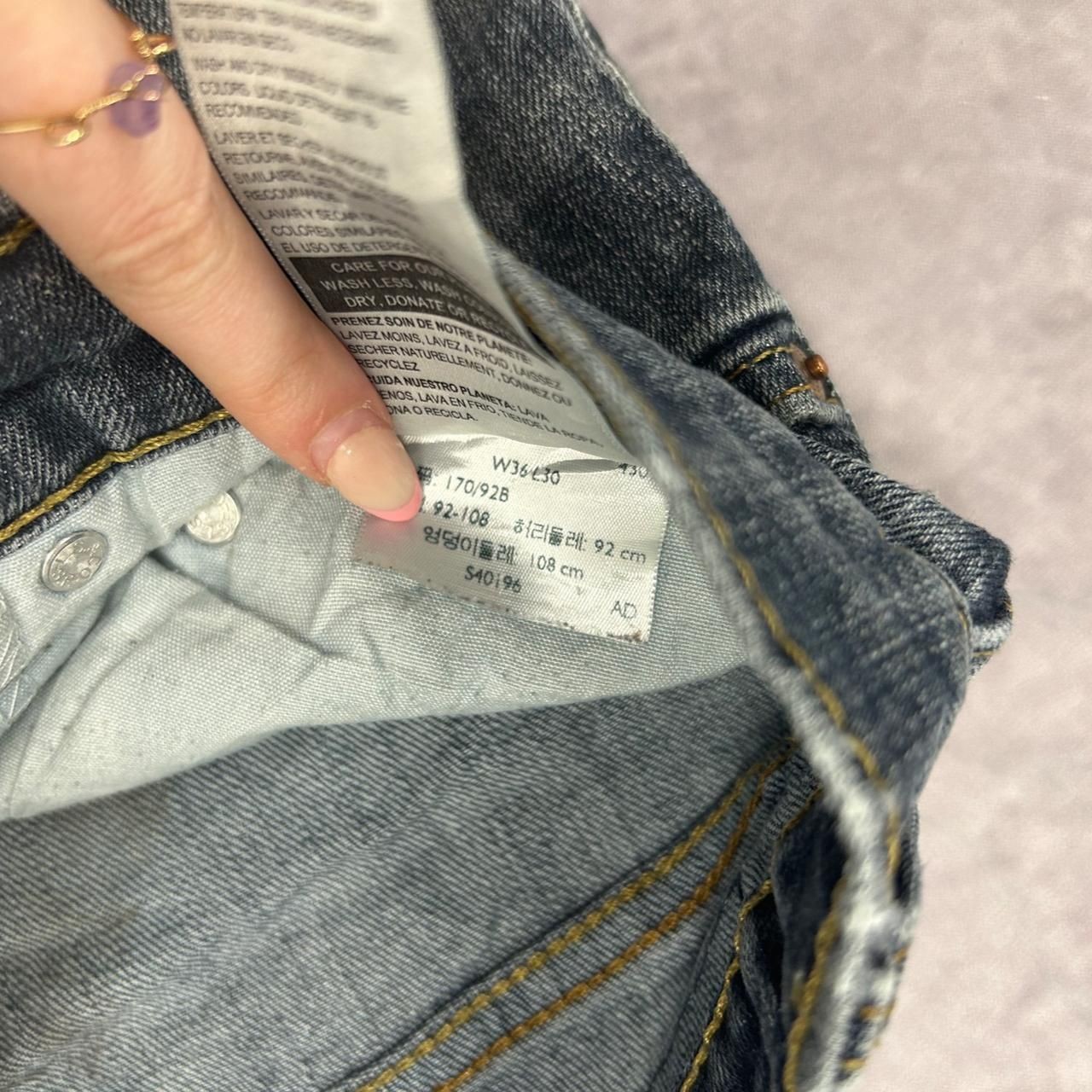 Levi's Shorts Cut Off Denim Shorts Women's 36 thumbnail 3