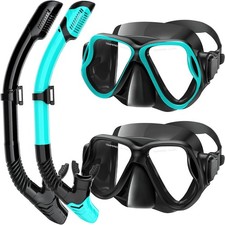 Snorkeling Gear for Adults, Dry-Top Snorkel Set Scuba Diving Mask, 180  Panorami