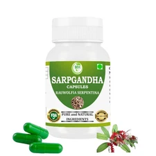 Morsan Healthcare Rauwolfia Serpentina Capsules – 60 Veg Capsules | 500 mg