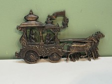 Metal Decorative Arjun Krishna Rath Chariot Showpiece Figurine Statue Idol gift