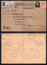 Nigeria Lagos OHMS Registered cover