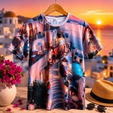 Damen T-Shirt L Sommer Shirt Motivshirt Print...