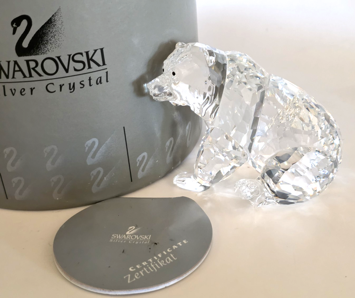 Swarovski Crystal 7637 000 006 Grizzly Bear 3.5