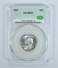 1959 Washington Quarter MS65 CAC CACg