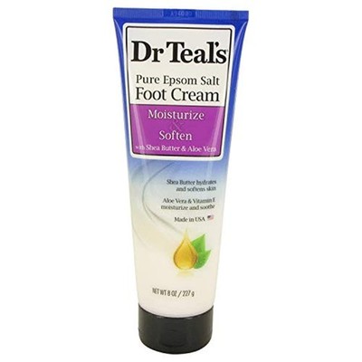 Dr Teal's Pure Bittersalz Fußcreme 240 ml (1er Pack) 