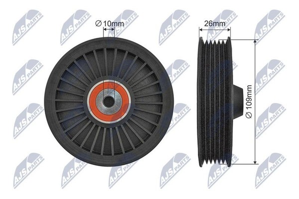 Nty RNK-ME-070 Spannrolle, Keilrippenriemen FüR Jeep MERCEDES-BENZ-image