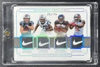 CHRISTIAN MCCAFFREY GODWIN SAMUEL 2017 NATIONAL TREASURES QUAD NIKE PATCH 1/1 RC