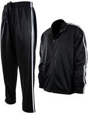 Mens Active Tracksuit with Zippered Back Pocket 4X-Large, 213-Black