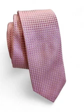 Saks Fifth Avenue Men's Tonal Dot Silk Tie In Pink New With Tags