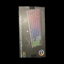 Computer Desktop Gaming Keyboard and Mouse Mechanical Feel Led Light Backlit RGB