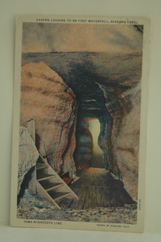 Niagara Cave, Iowa/Minnesota Line 1939 Postcard