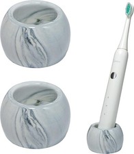 Small Ceramic Electric Toothbrush Holder Stand for Bathroom Vanity