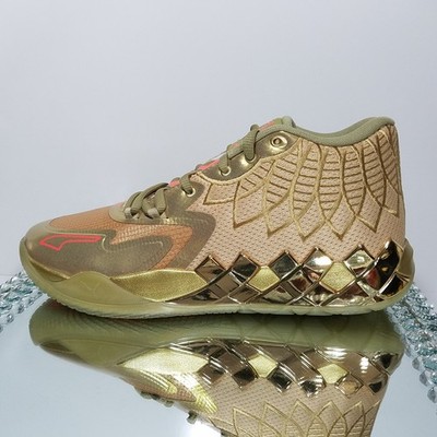 PUMA MB.01 Golden Child Lamelo Ball Basketball Shoes - Men s Size 12 - 379223-01