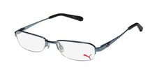 NEW PUMA 15364 GIGA EYEWEAR HALF-RIM BLUE 47-16-135 BL METAL RECTANGULAR UNISEX