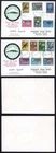 Falkland Is SG55/67 Set of 13 on Two illustrated FDC signed Island Chief Wille