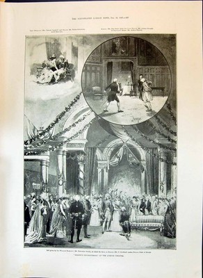 Alter Druck 1897 Nelson Enchantress Avenue Theatre William Hamilton King Na 19th