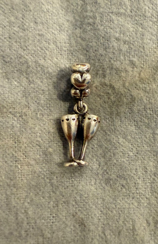 Pandora Sterling Silver Cheers Champage charm