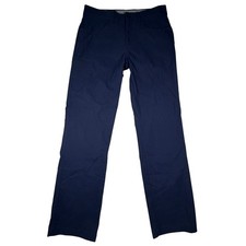 Orvis Mens 32x32 Navy Blue Performance Hiking Travel Tech Pants Water Resistant